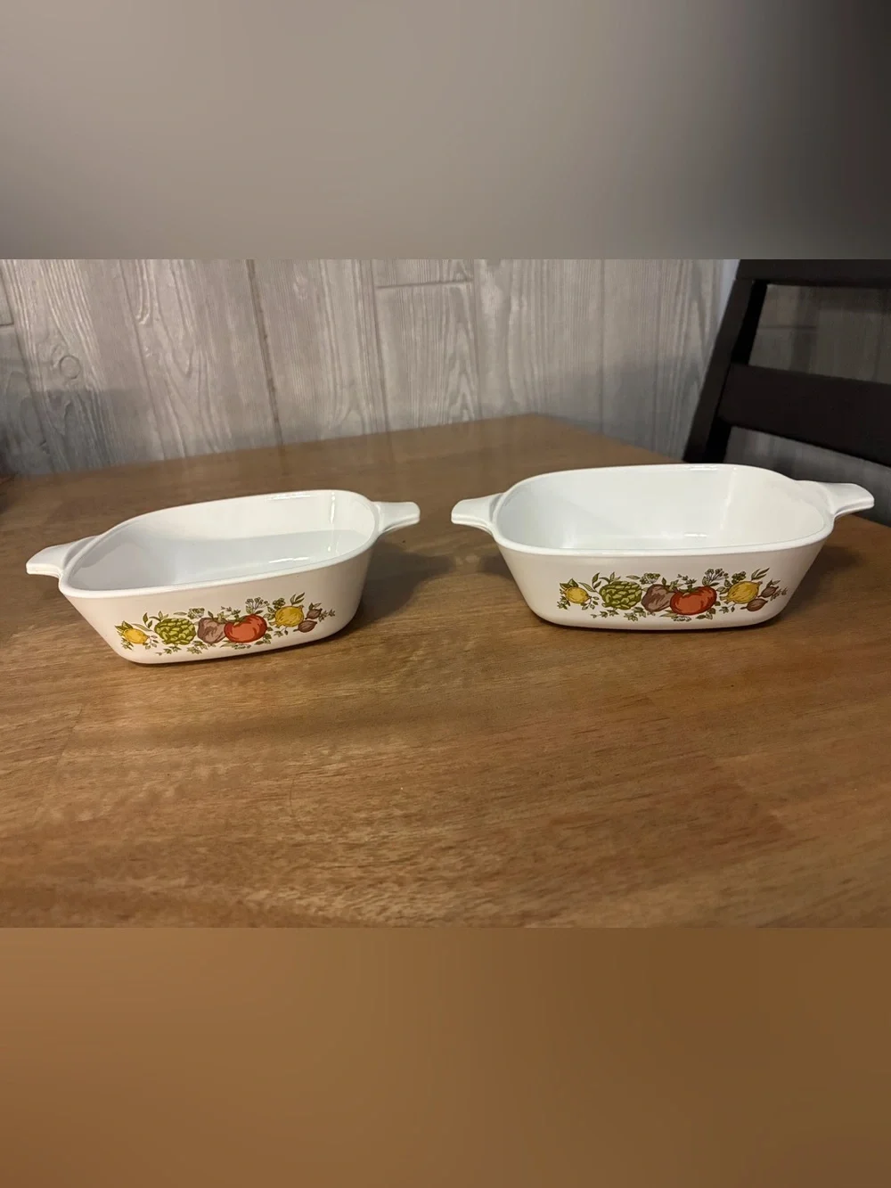 2 Corning Ware Spice of Life Petite Casserole Dish, Corning Ware Wildflower